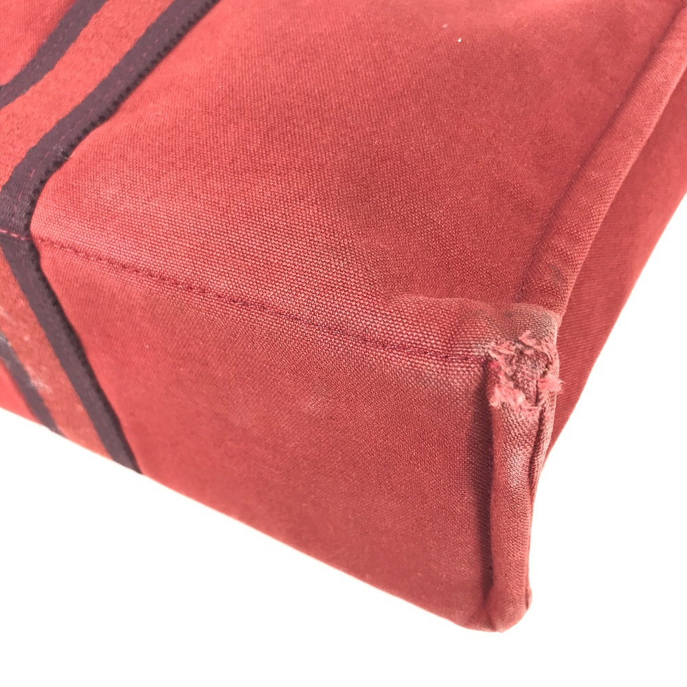 HERMES Fourre ToutMM Fourre Tout MM Bag Tote Bag Hand Bag Canvas Red Used