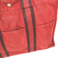 HERMES Fourre ToutMM Fourre Tout MM Bag Tote Bag Hand Bag Canvas Red Used