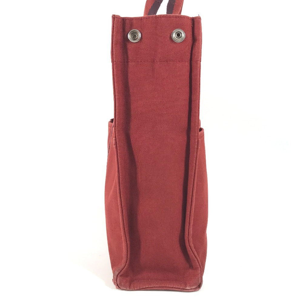 HERMES Fourre ToutMM Fourre Tout MM Bag Tote Bag Hand Bag Canvas Red Used