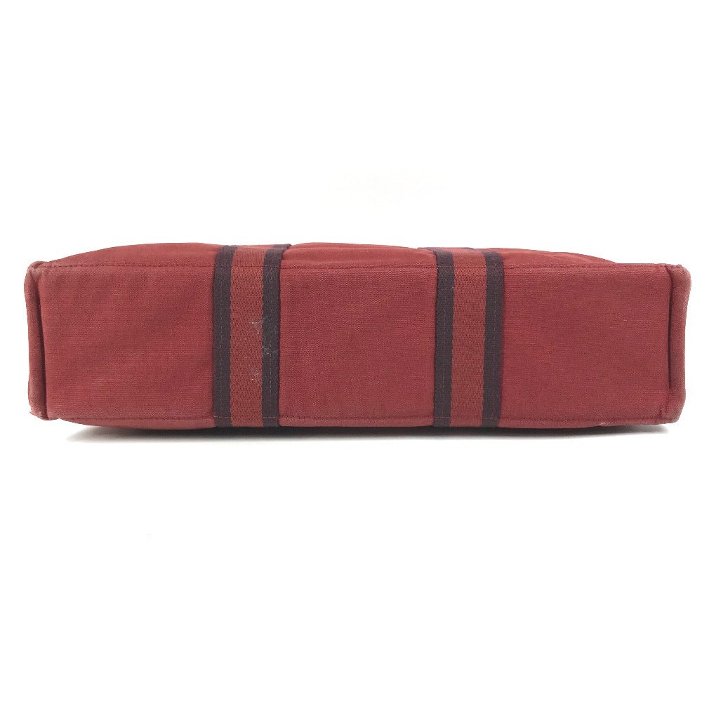 HERMES Fourre ToutMM Fourre Tout MM Bag Tote Bag Hand Bag Canvas Red Used