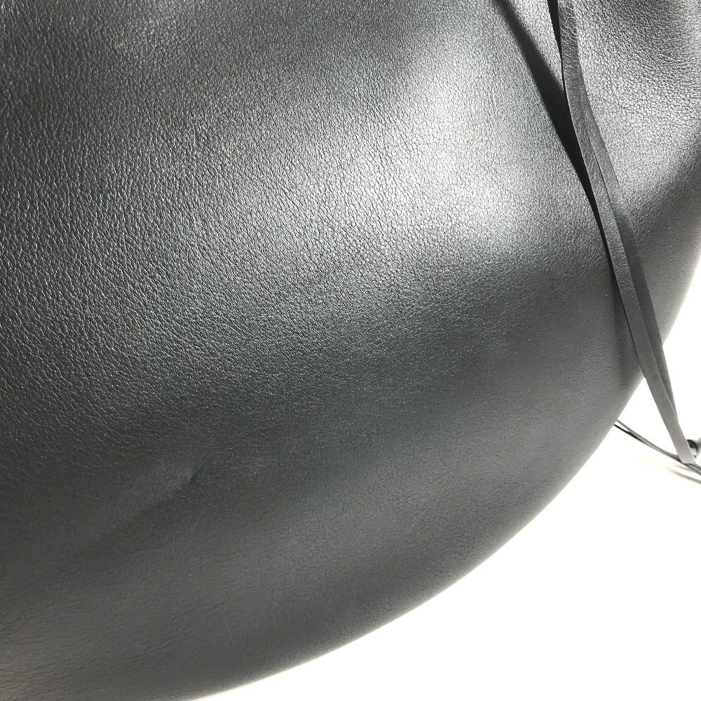 LOEWE 326.62.P66 Chain Fortune Hobo Bags 2WAY Bags Hand Bags Shoulder Bag Leather Black/Silver Used