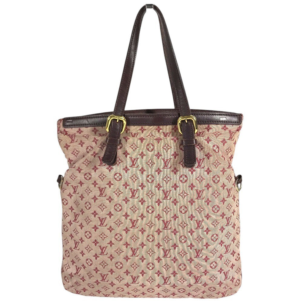 LOUIS VUITTON M92210 Monogram mini Françoise Shoulder bag, 2-way bag, Handbag, Flat bag Tote Bag Monogram Mini Canvas Slys Red Used