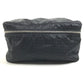 HERMES logo Woos de Voyage Mini Cosmetics Pouch, Travel Makeup Pouch Pouch silk Black Used