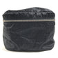 HERMES logo Woos de Voyage Mini Cosmetics Pouch, Travel Makeup Pouch Pouch silk Black Used