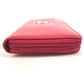 CHANEL A69091 Makeup CC CC Mark logo Long wallet Zip Around Long Wallet pink/White Used