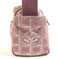 CHANEL New travel CC Mark Logo CC Crossbody Pochette bag Shoulder Bag Nylon Canvas / Leather pink Used