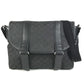 GUCCI 374423 Logo GG Crossbody Flap Pochette Shoulder Bag Nylon / Leather Black Used