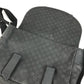 GUCCI 374423 Logo GG Crossbody Flap Pochette Shoulder Bag Nylon / Leather Black Used