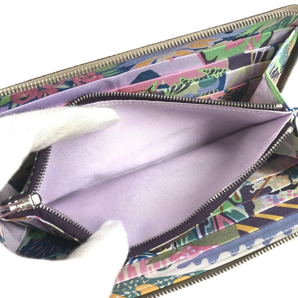 HERMES Azap Long Silk-In Zip Around Long Wallet Long Wallet Epsom Etoupe gray Used