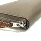 HERMES Azap Long Silk-In Zip Around Long Wallet Long Wallet Epsom Etoupe gray Used