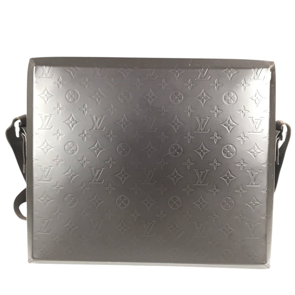 LOUIS VUITTON M46530 Monogram glasses Steve Shoulder Crossbody Shoulder Bag Monogram Glace Leather Cafe Brown Used