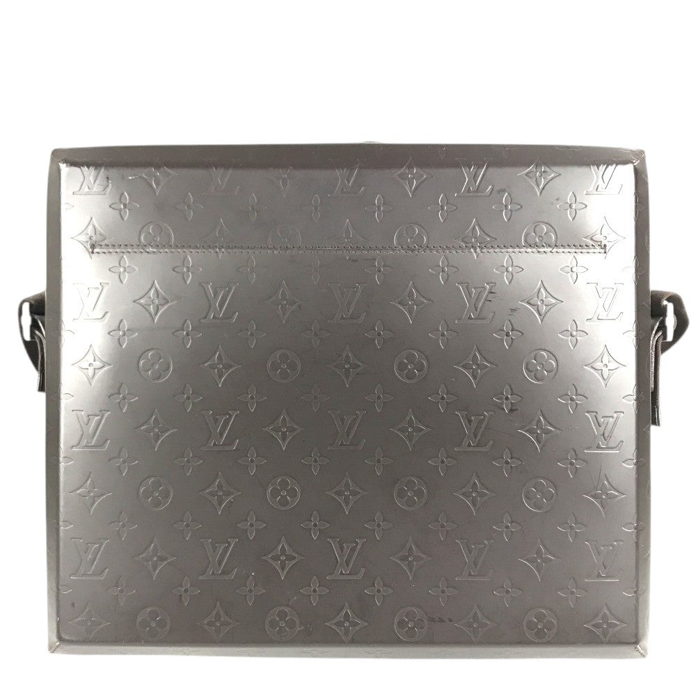 LOUIS VUITTON M46530 Monogram glasses Steve Shoulder Crossbody Shoulder Bag Monogram Glace Leather Cafe Brown Used
