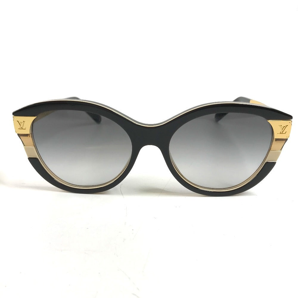 LOUIS VUITTON Z1857W LV Petite Spencer Cat Eye glasses glasses eyewear sunglasses Plastic / Metal Brown/Gold Used