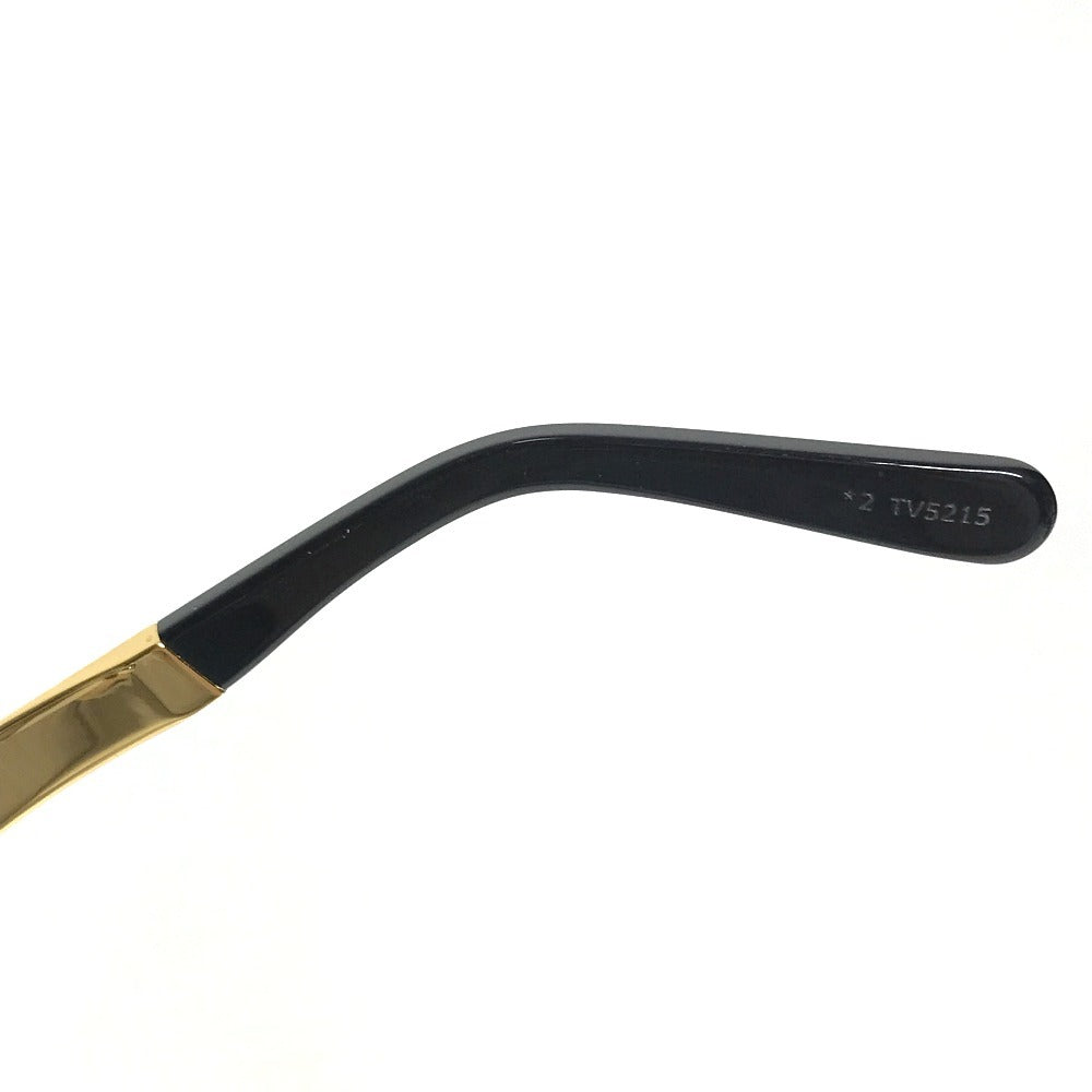 LOUIS VUITTON Z1857W LV Petite Spencer Cat Eye glasses glasses eyewear sunglasses Plastic / Metal Brown/Gold Used