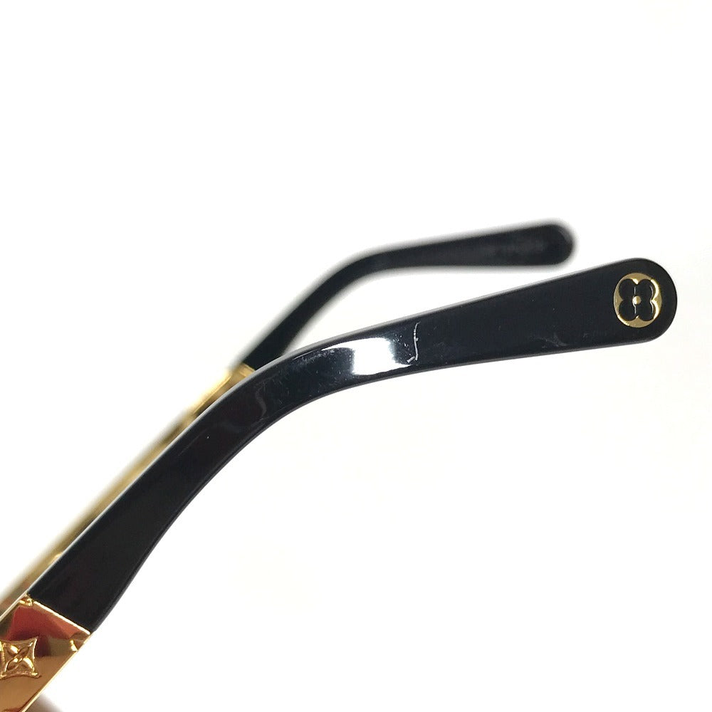 LOUIS VUITTON Z1857W LV Petite Spencer Cat Eye glasses glasses eyewear sunglasses Plastic / Metal Brown/Gold Used