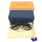 LOUIS VUITTON Z1857W LV Petite Spencer Cat Eye glasses glasses eyewear sunglasses Plastic / Metal Brown/Gold Used