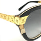 LOUIS VUITTON Z1857W LV Petite Spencer Cat Eye glasses glasses eyewear sunglasses Plastic / Metal Brown/Gold Used