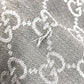 GUCCI 281942 GG logo fringe Stole/Shawl (Winter clothing/Shawl) Scarf wool / silk gray Used
