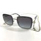 CHANEL 4244 CC CC Mark Logo Chain with Strap glasses glasses eyewear sunglasses Plastic Black/Gold Used