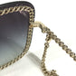 CHANEL 4244 CC CC Mark Logo Chain with Strap glasses glasses eyewear sunglasses Plastic Black/Gold Used