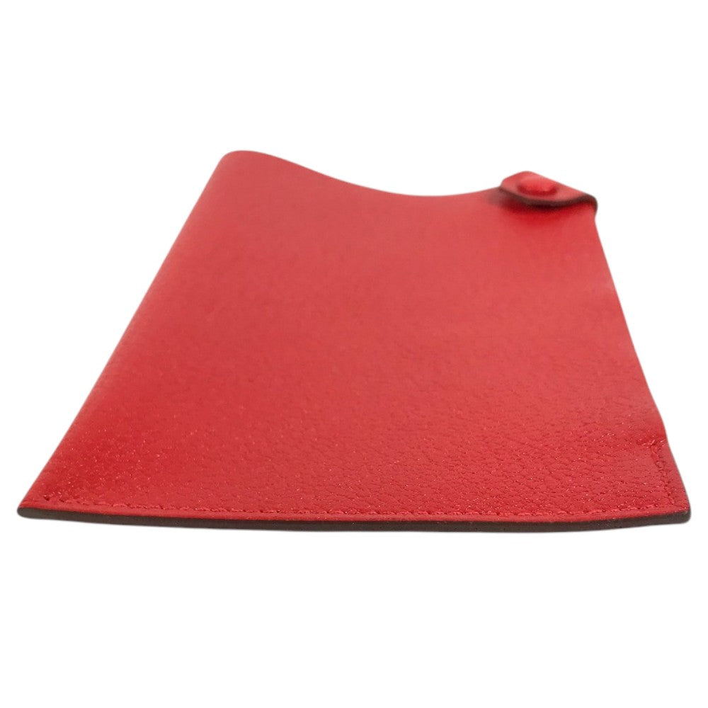 HERMES Talmac PM Talmac PM Passport Cover, Small Items, Travel Supplies passport case Chevre Red Used