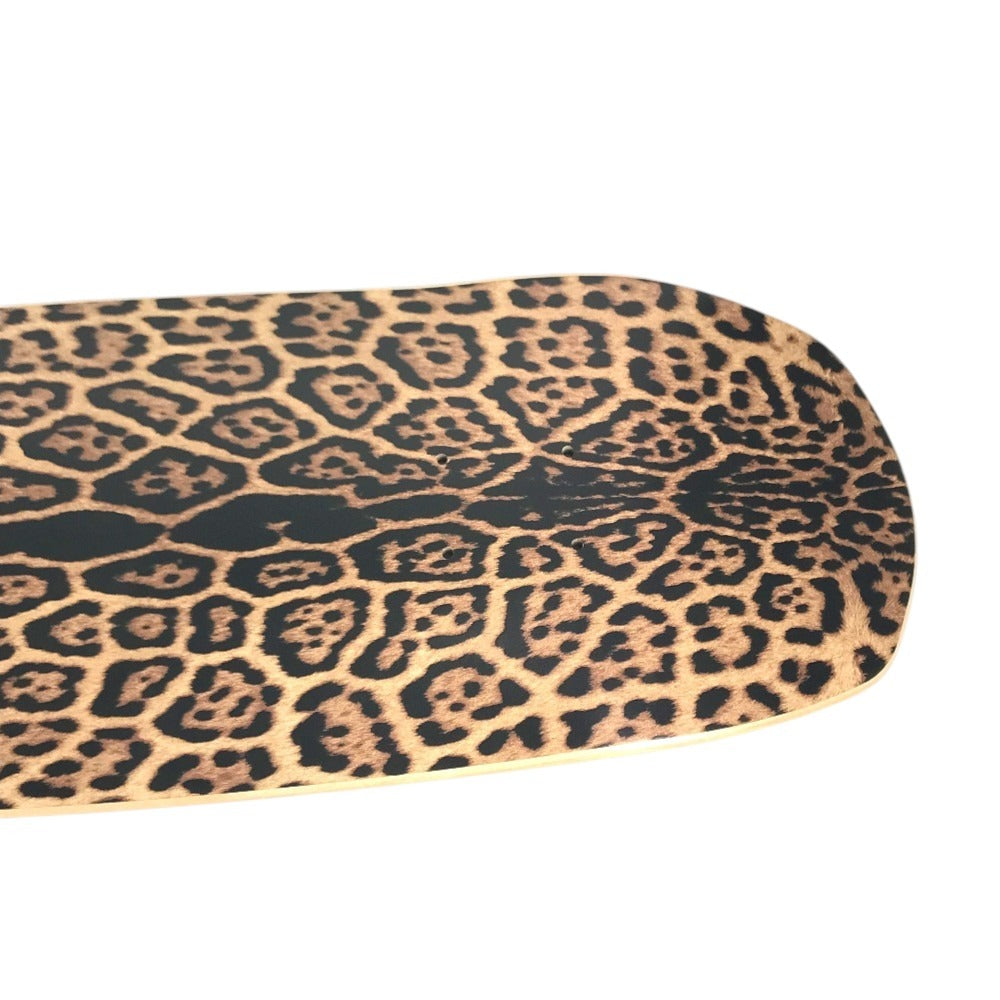 SAINT LAURENT PARIS 不明 skateboard interior board skateboard Leopard leopard print leopard Miscellaneous goods Wood Black/Brown Used