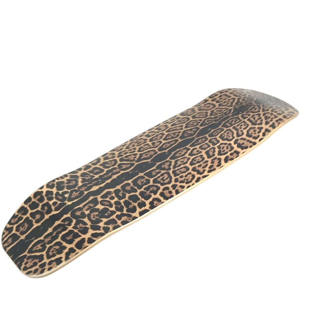 SAINT LAURENT PARIS 不明 skateboard interior board skateboard Leopard leopard print leopard Miscellaneous goods Wood Black/Brown Used