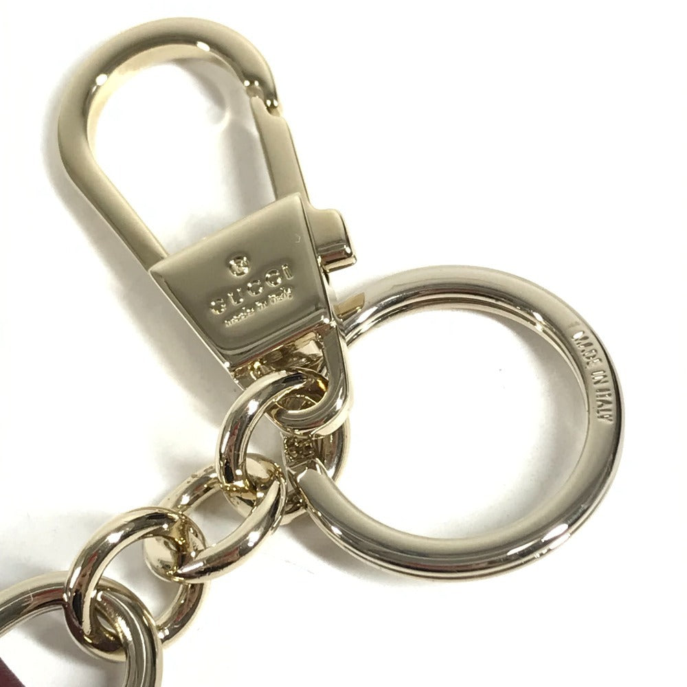 GUCCI 851742 Higuchi Yuko Collaboration GG Supreme Boris Cat Key Charm Cat Bag Charm Key Holder GG Supreme Canvas Beige Used