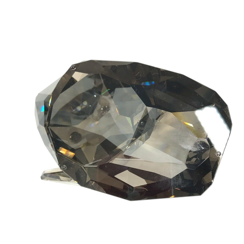 SWAROVSKI Dog dog Crystal dog figurine, interior decoration. object Crystal glass BlackBased Used