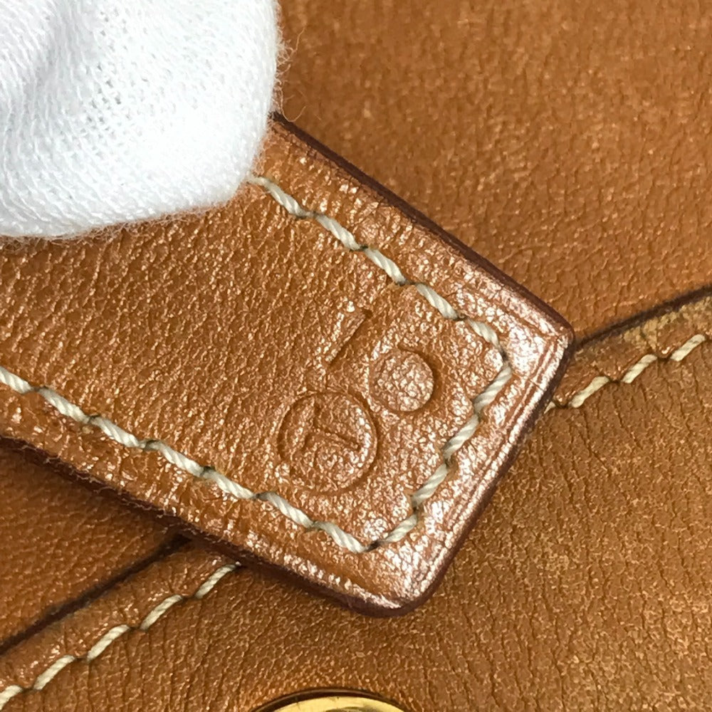 HERMES Shoulder bag, Drawstring bag Standy Vintage Bucket Shoulder Bag Leather Brown Used