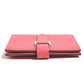 HERMES Bearn Compact Compact Wallet, Bi-fold Wallet, Card Case coin purse Chevre Rose azare pink Used