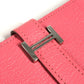 HERMES Bearn Compact Compact Wallet, Bi-fold Wallet, Card Case coin purse Chevre Rose azare pink Used
