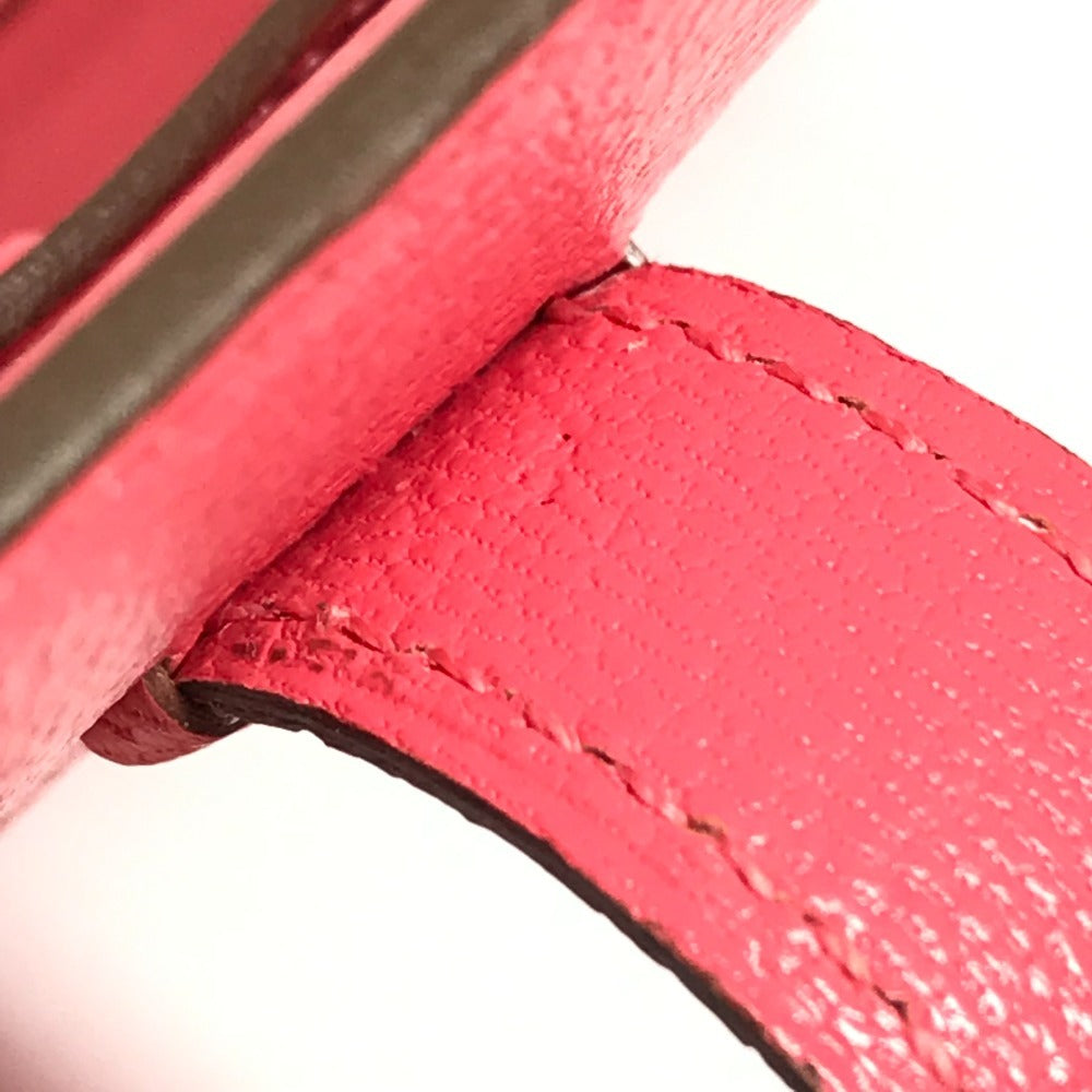 HERMES Bearn Compact Compact Wallet, Bi-fold Wallet, Card Case coin purse Chevre Rose azare pink Used