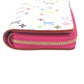 LOUIS VUITTON M14093 MonogramMulticolore Takashi Murakami LV x TK Portefeuille Lou Portefeuille Lou Compact Wallet Folded wallet MonogramMulticoloreCanvas White/pink Used