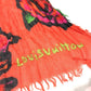 LOUIS VUITTON M72380 Shawl fringe Etol Rose Shawl Logo Rose Large Stole/Shawl Cashmere / silk Orange Used