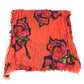 LOUIS VUITTON M72380 Shawl fringe Etol Rose Shawl Logo Rose Large Stole/Shawl Cashmere / silk Orange Used
