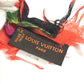 LOUIS VUITTON M72380 Shawl fringe Etol Rose Shawl Logo Rose Large Stole/Shawl Cashmere / silk Orange Used
