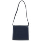 HERMES vintage Wood Button Bag Tote Bag shawl Shoulder Bag Leather Navy Used