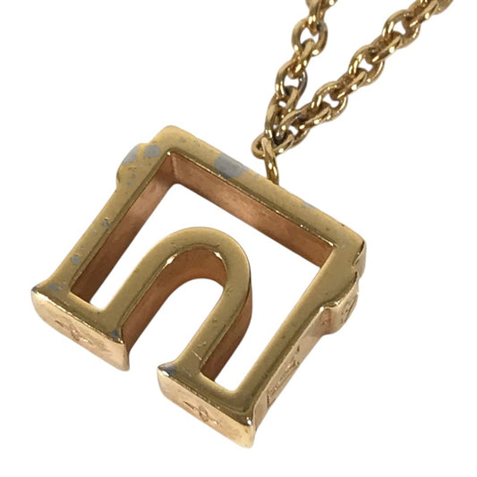 LOUIS VUITTON M00524 LV & Paris Arc de Triomphe Accessories Jewelry Chain Necklace Necklace Metal Gold Used