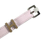 HERMES Belt Pop H 15 H-logo buckle belt for bottoms, thin belt belt Leather Mauve Pale/Chai pink/Brown Used