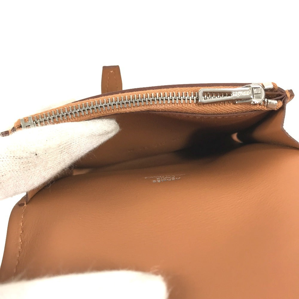 HERMES 085453CK Avexois Compact ANIMAPOLIS Compact Wallet Flap Folded wallet silk / Swift Multicolore Used