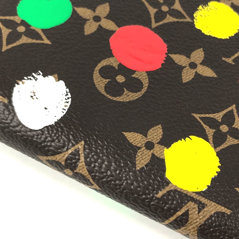 LOUIS VUITTON M81864 Monogram LV × YK Zippy Wallet Yayoi Kusama Collaboration Long Wallet Zip Around Long Wallet MonogramCanvas Brown Used