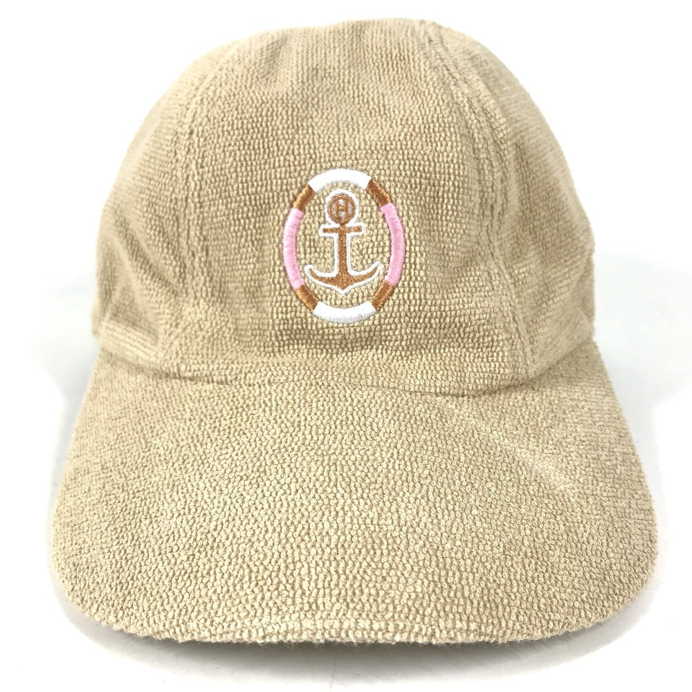 HERMES H251050N S1SM pile Casquette Davis Yacht hat cap baseball cap cotton Sable Beige Used