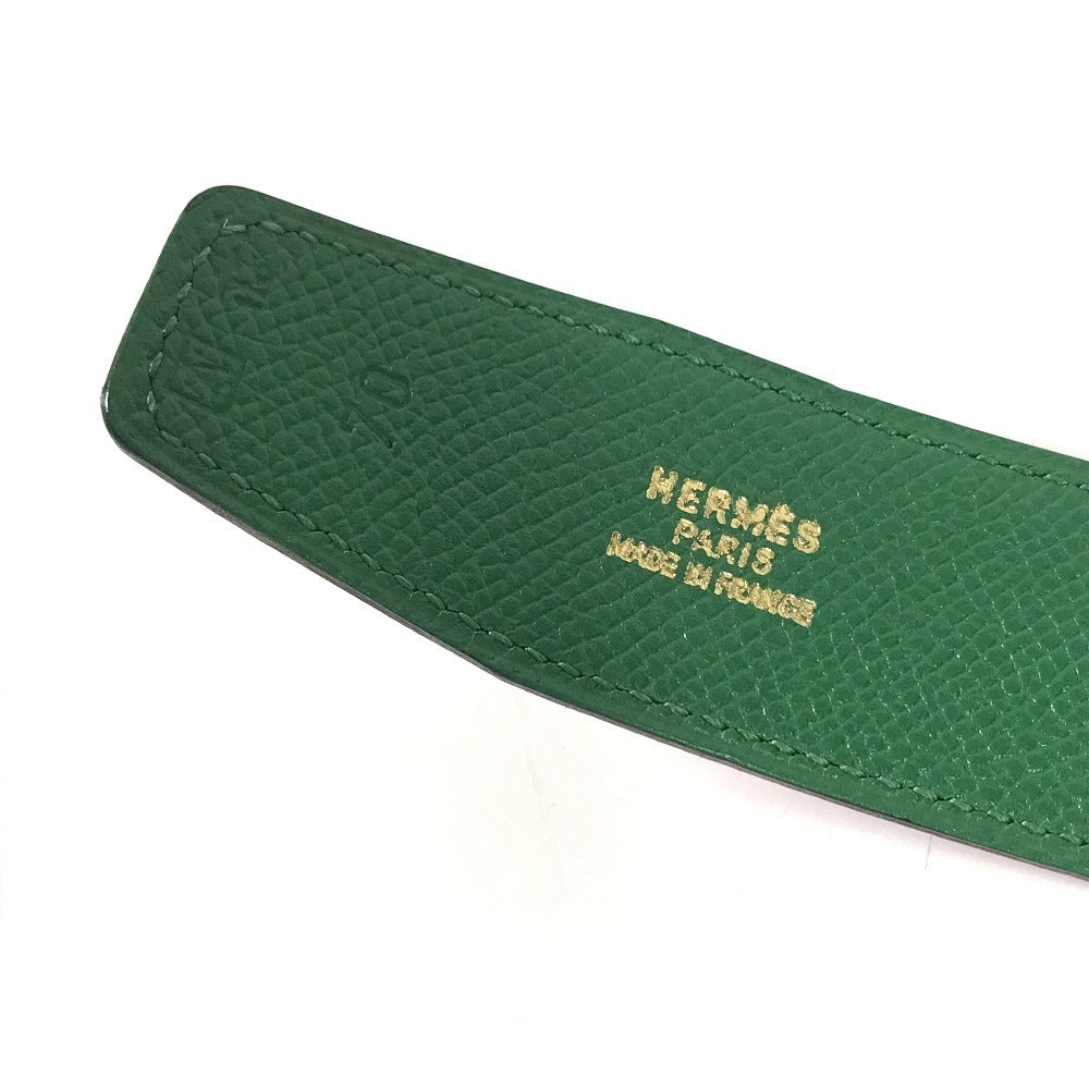 HERMES Bicolor Belt only, bottoms belt, fashion accessory belt Leather Red/Green Used