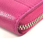 TIFFANY&Co. logo Zip Around Coin Compartment Wallet coin purse pink Used
