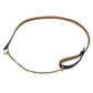 GUCCI 037-2194 Logo Horsebit Thin Belt For bottoms belt Leather Black/Gold Used