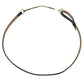 GUCCI 037-2194 Logo Horsebit Thin Belt For bottoms belt Leather Black/Gold Used