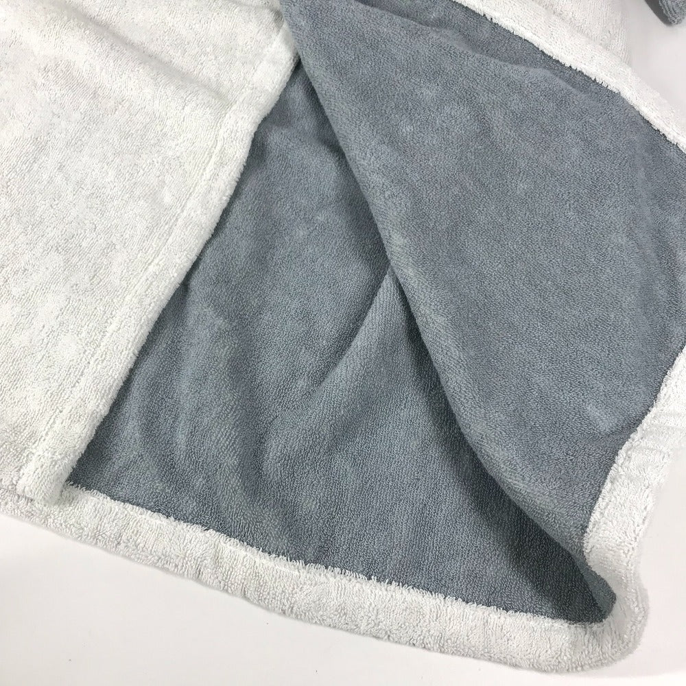 LOUIS VUITTON 不明 Tied LV logo Pile loungewear, long sleeves, long gown, loungewear Tops and others cotton White/Light Blue Based Used