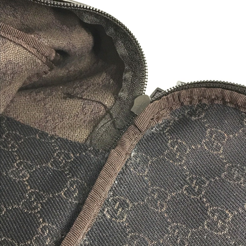 GUCCI 112270 GG logo Bags Travel Bags Travel Bags Duffle Bag GGCanvas/Leather Brown Used