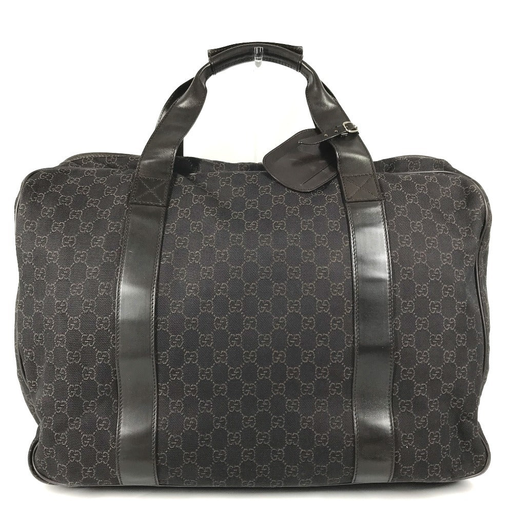 GUCCI 112270 GG logo Bags Travel Bags Travel Bags Duffle Bag GGCanvas/Leather Brown Used